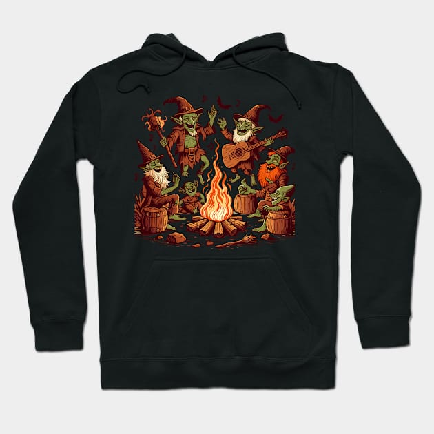 Goblin Groove Hoodie by OldSchoolRetro